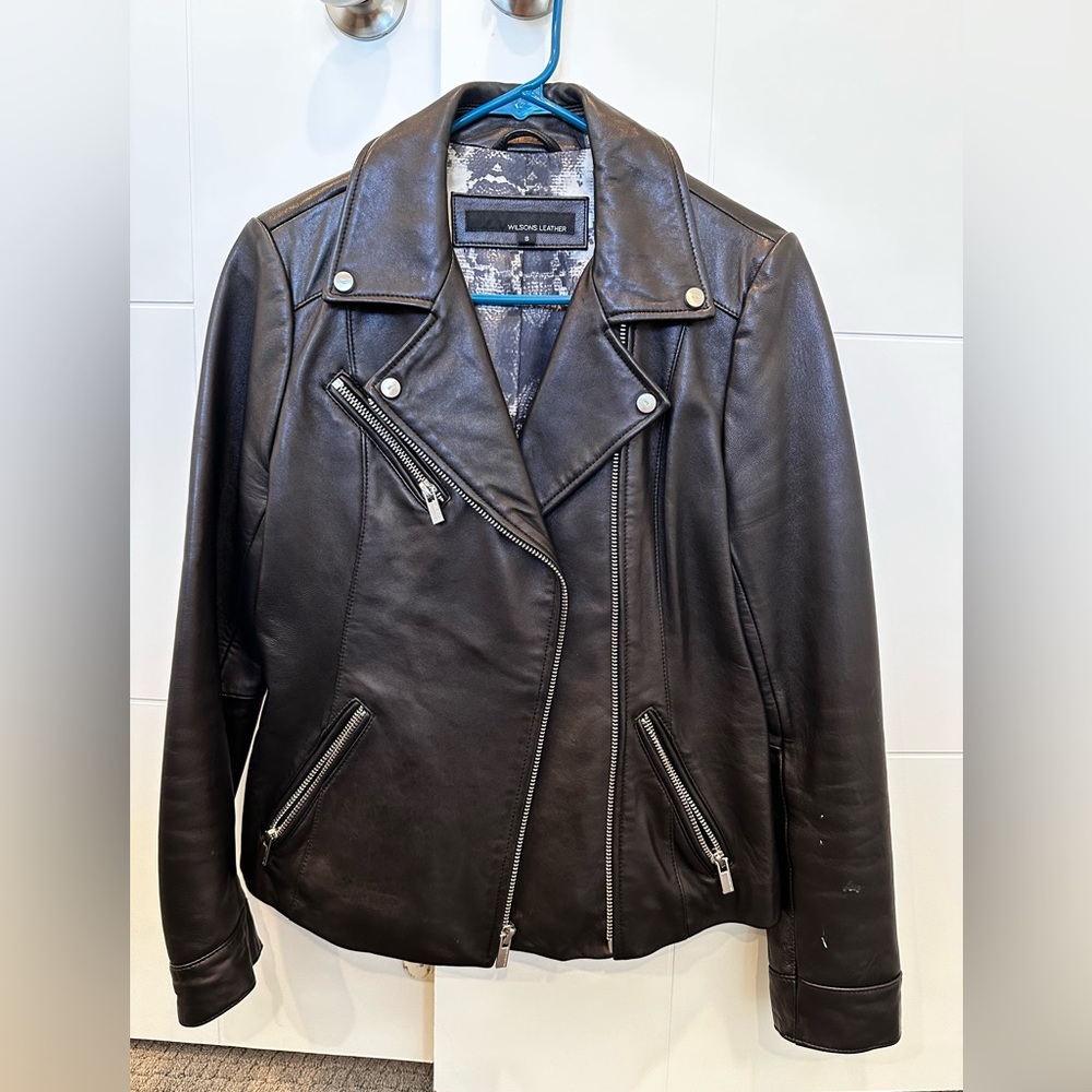 New leather jacket, no tags